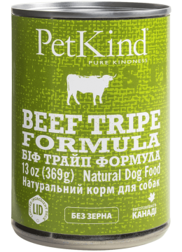PetKind Beef Tripe Formula з яловичиною, куркою і рубцем
